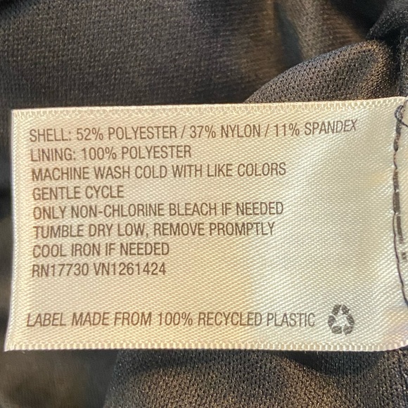 Beautiful black with mauve/rose colored fabric dress. - Picture 5 of 5